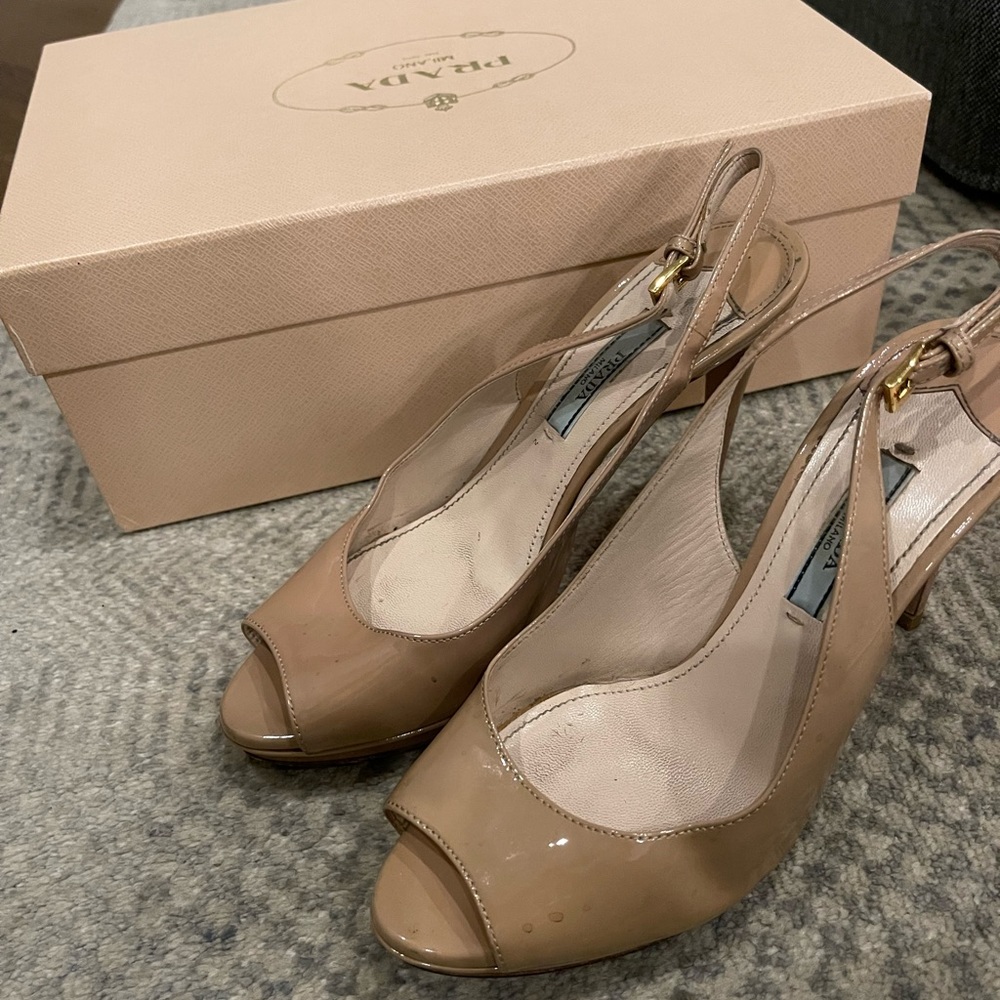 Prada Slingback sandals, size 6.5, good condition